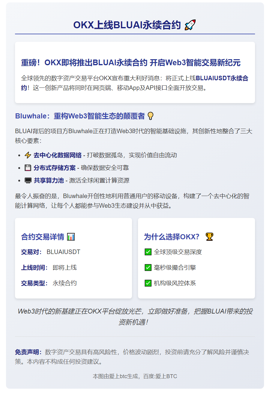 OKX上线BLUAI永续合约
