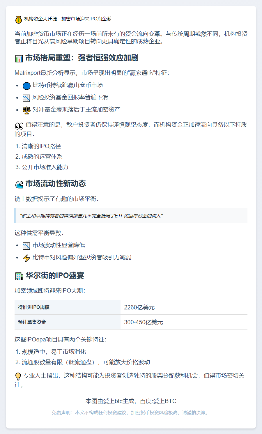 加密IPO待推进规模达2260亿美元