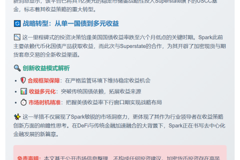 Spark投1亿入Superstate基金分散收益