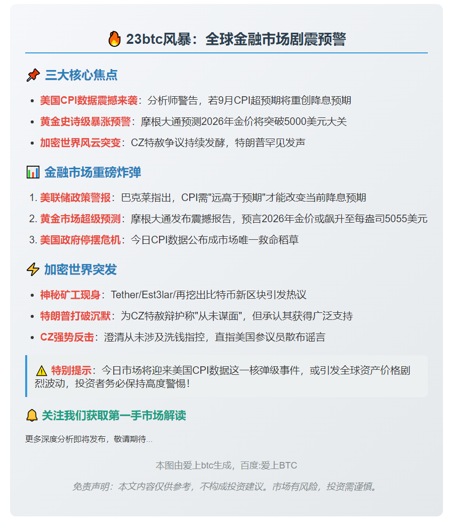 23btc午报 | 10月24日午间要闻