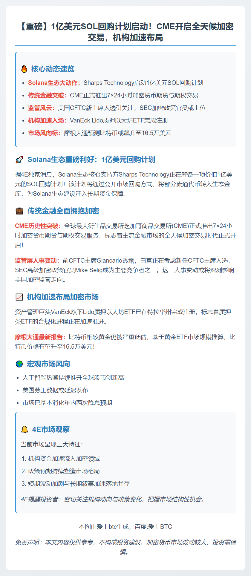 加密市场风云：机构加速入局