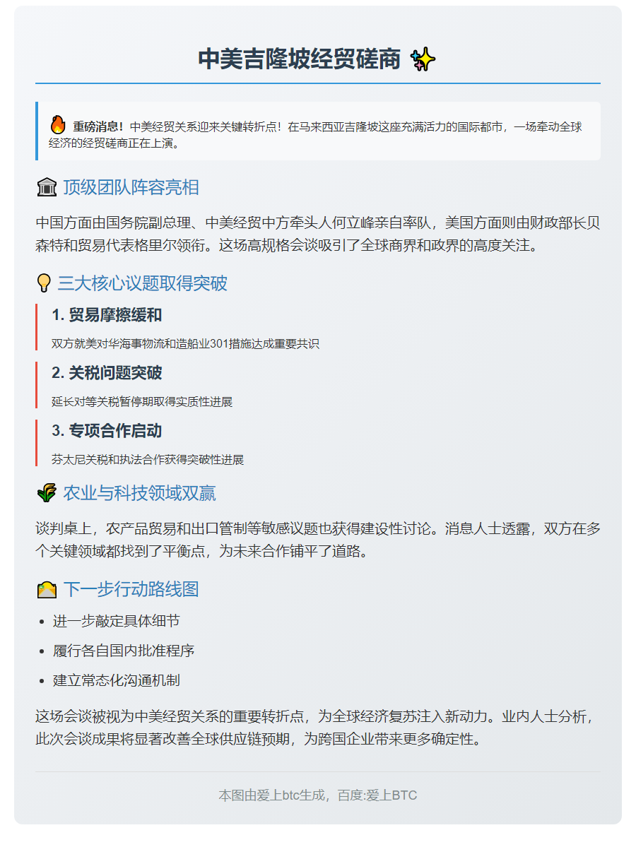 中美吉隆坡经贸磋商