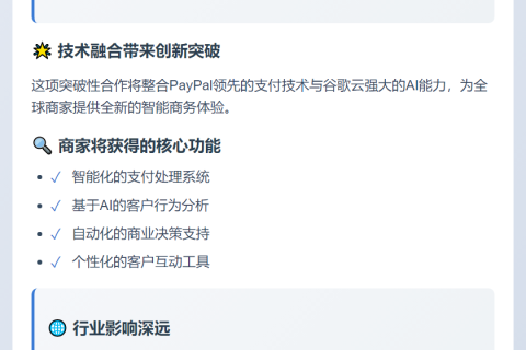 PayPal联手谷歌云推智能商务方案