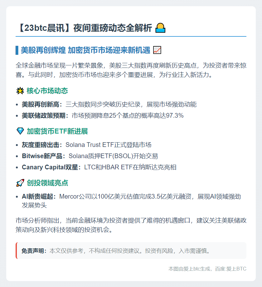 10月28日隔夜要闻速览