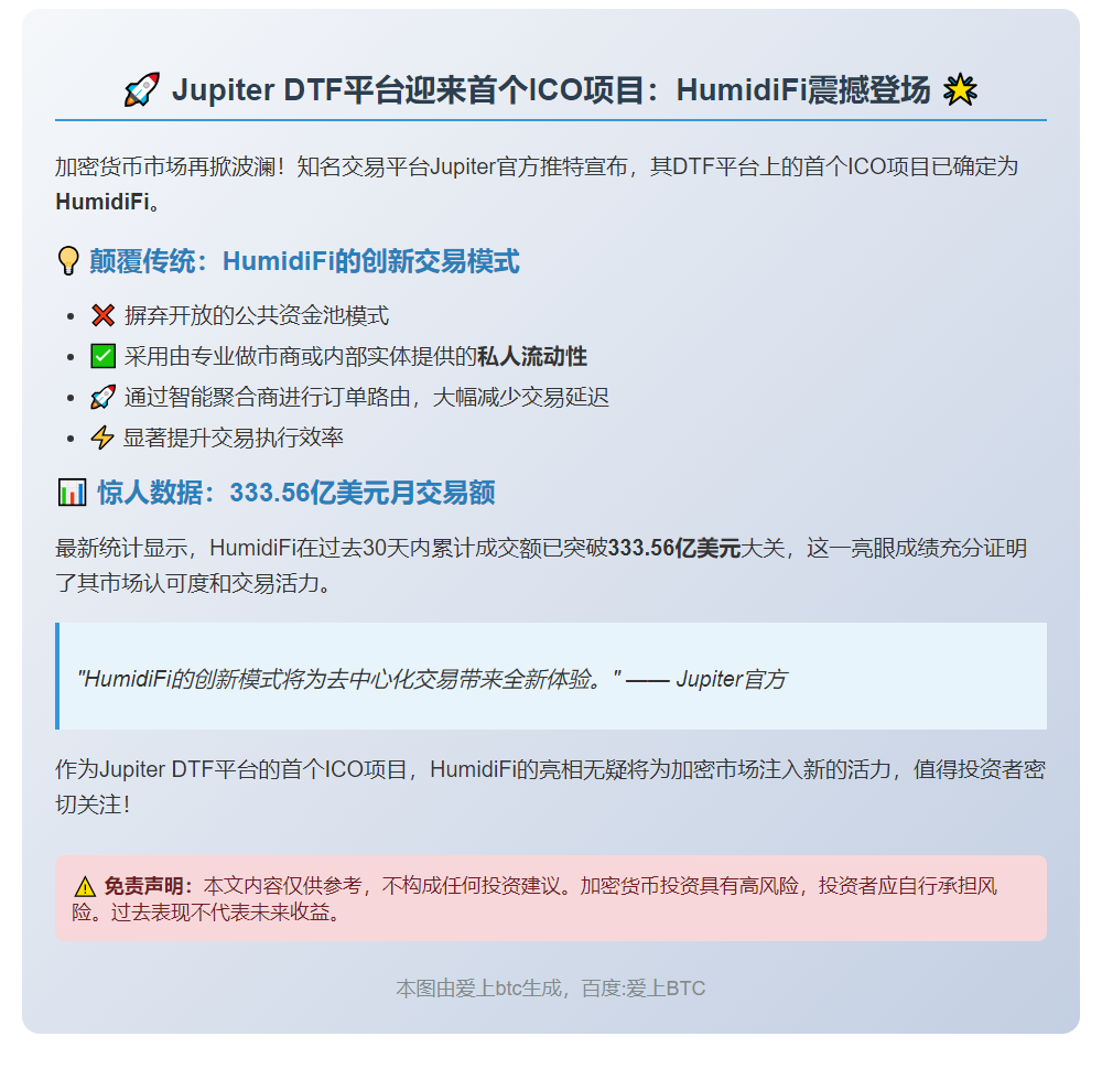 Jupiter 首发 ICO：HumidiFi