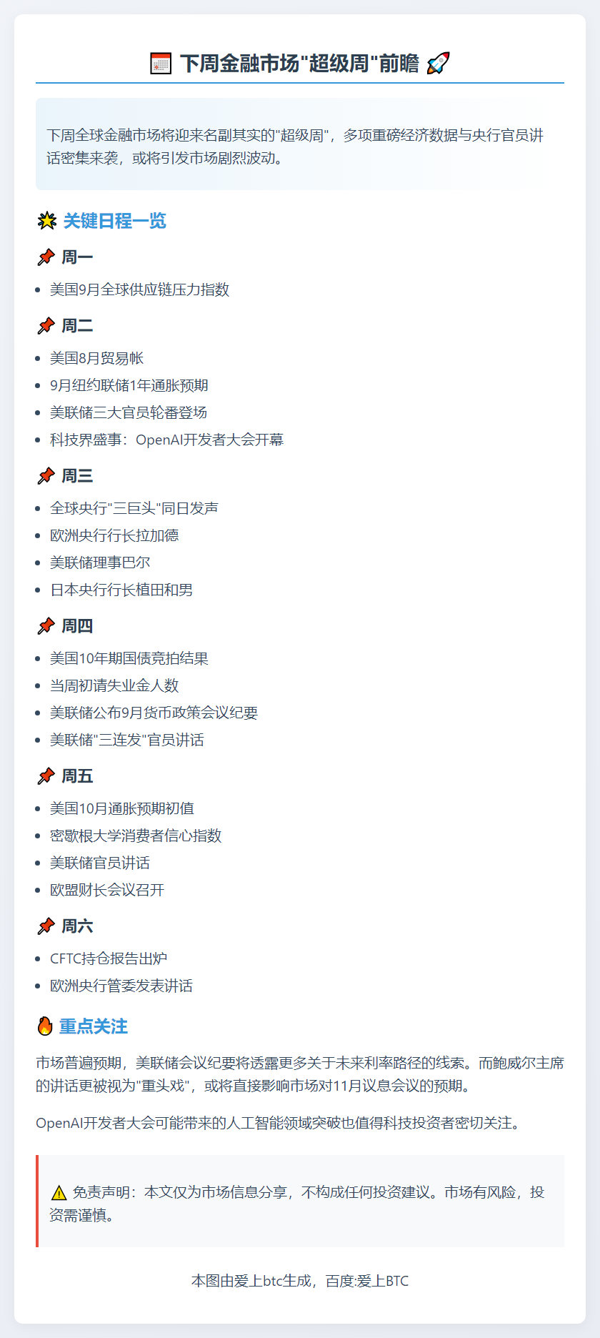 下周美联储纪要及鲍威尔讲话