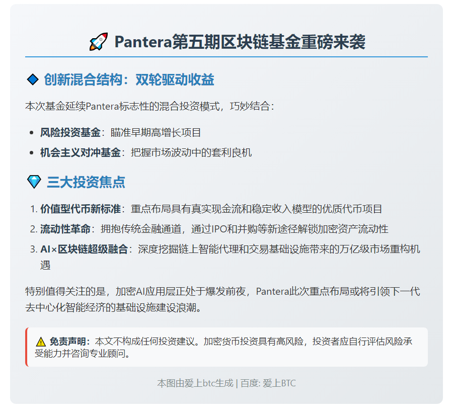 Pantera推出Blockchain Fund V 瞄准3大趋势