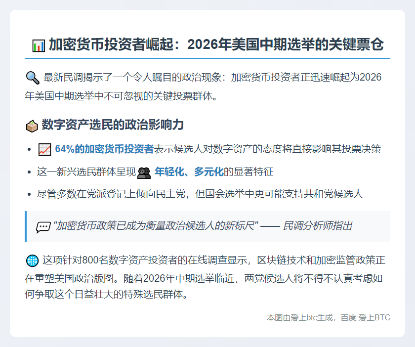 加密投资者成2026美中期选举关键票仓