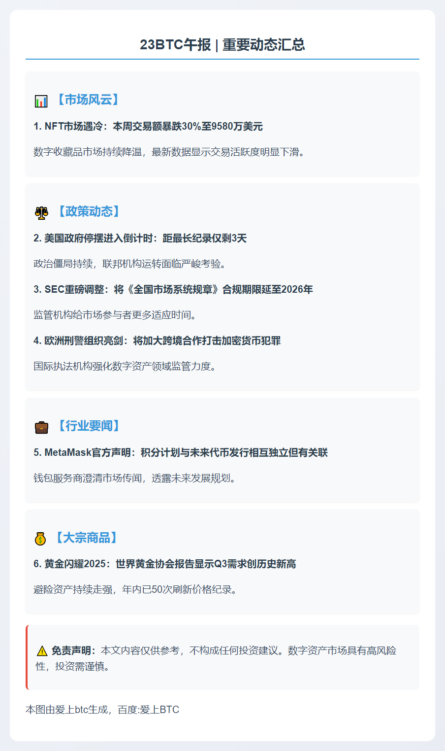 23btc午报 | 11月2日重要动态