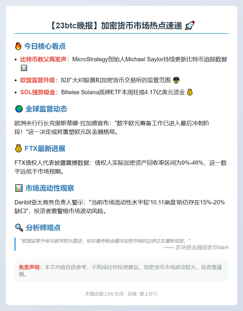 23btc晚报 | 11月2日重要动态速览