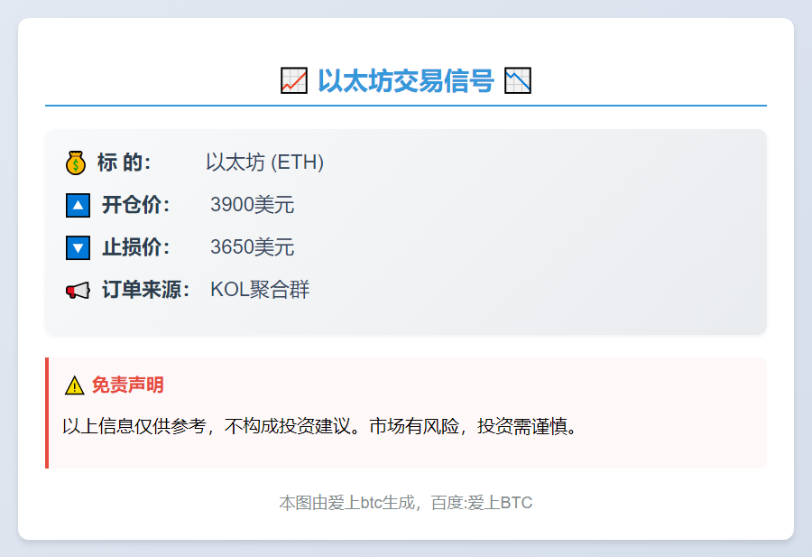 以太坊交易信号