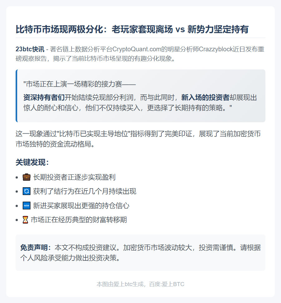 长期投资者套现，新入场者增持