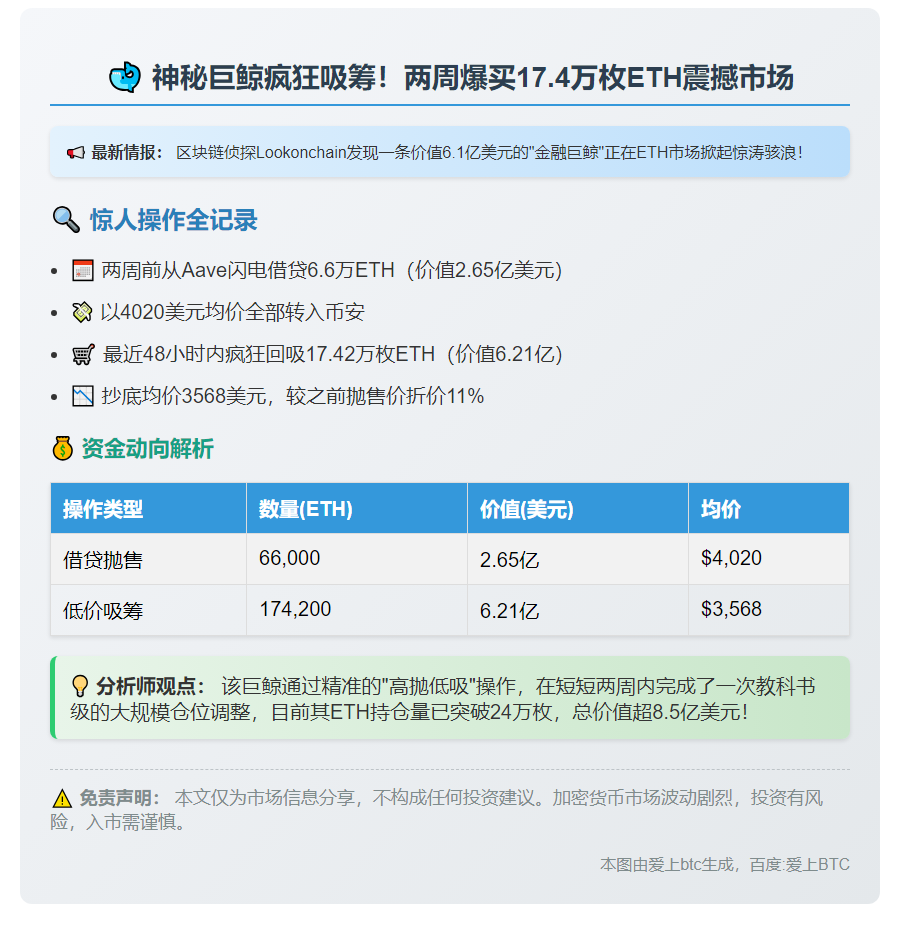 巨鲸两周吞17.4万ETH
