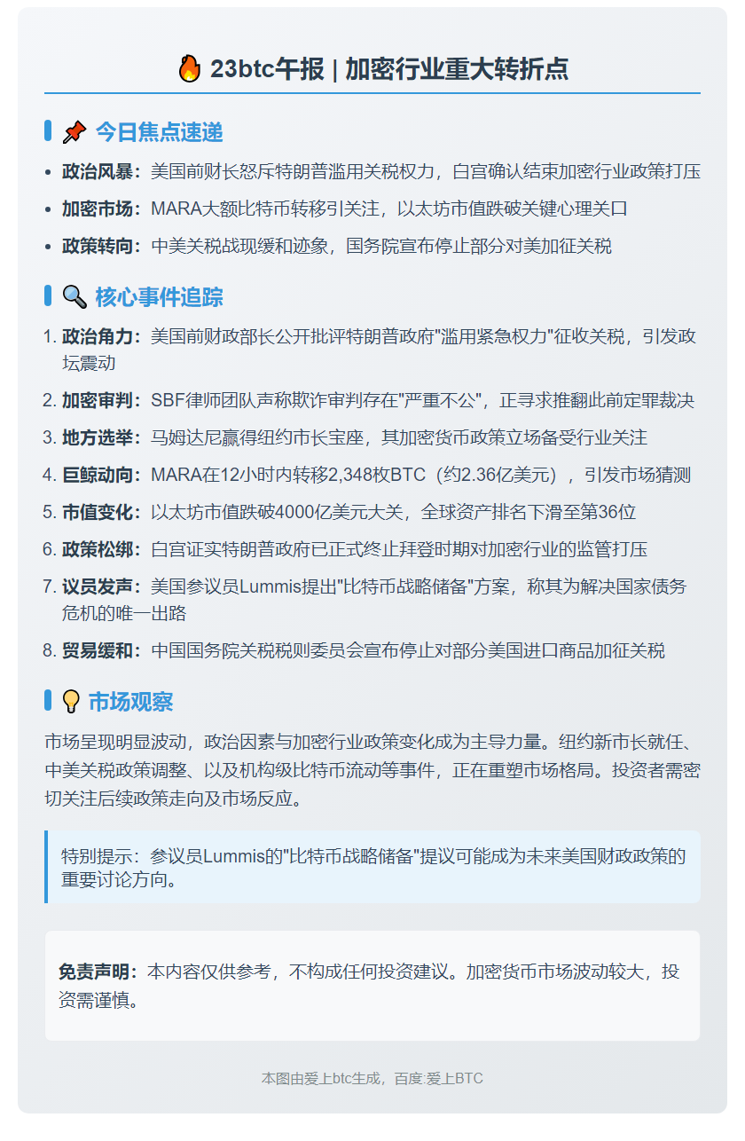 23btc午报 | 11月5日重要动态