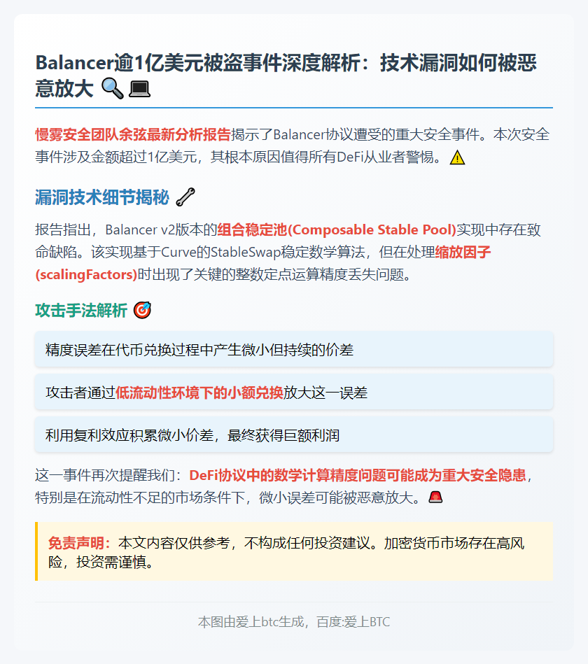 Balancer v2 漏洞致超1亿被盗