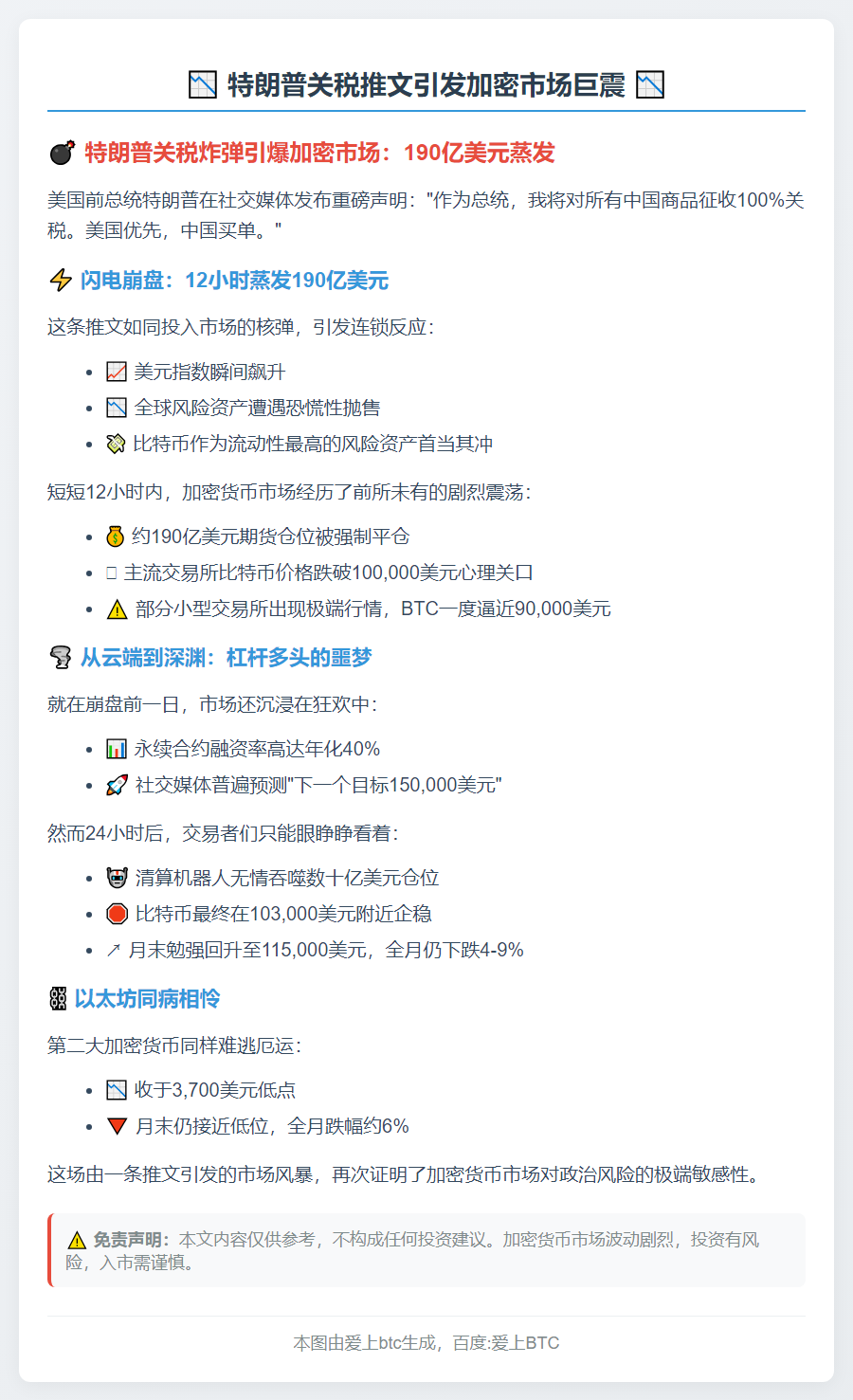 特朗普关税推文影响消退 十月股市看涨