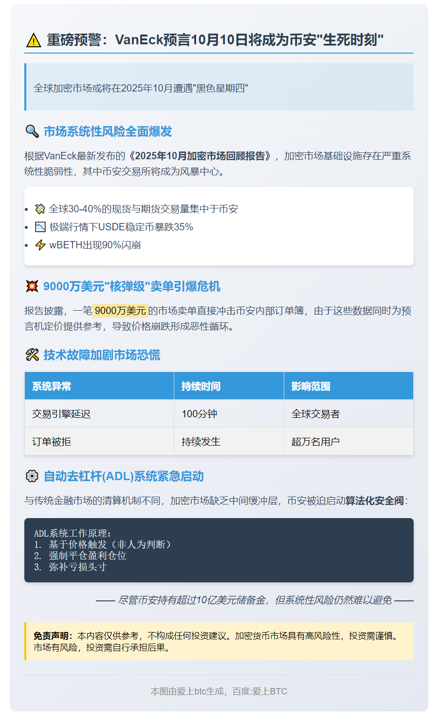 币安10月10日迎大考，加密系统显脆弱