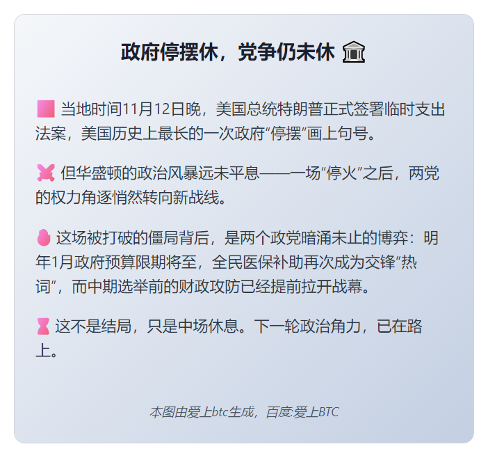 政府停摆休，党争仍未休