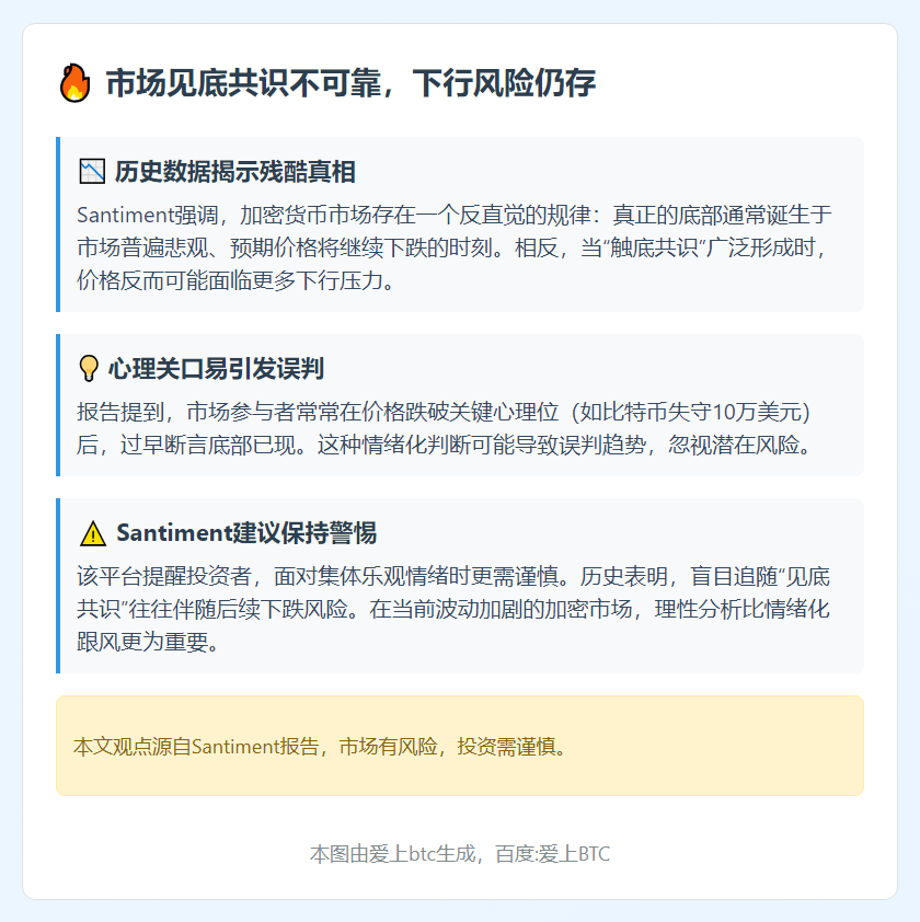 市场见底共识不可靠，下行风险仍存