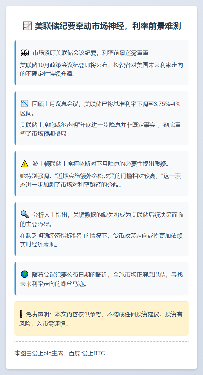 美联储纪要牵动市场神经，利率前景难测