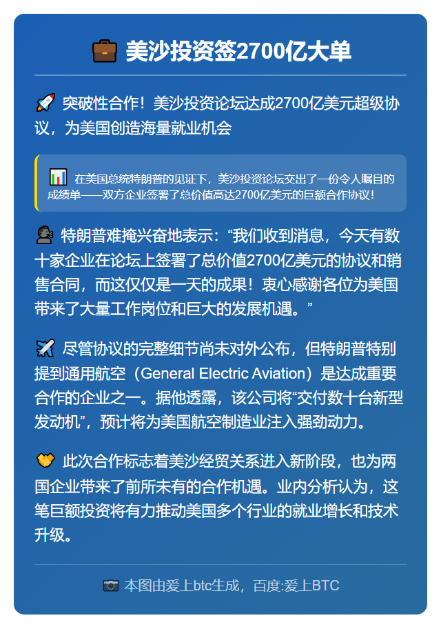 美沙投资签2700亿大单