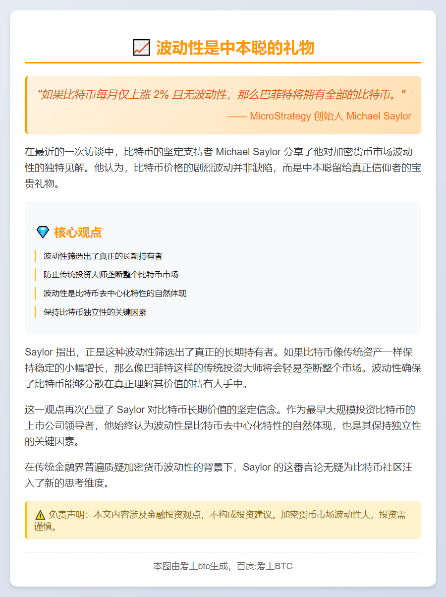 波动性是中本聪的礼物