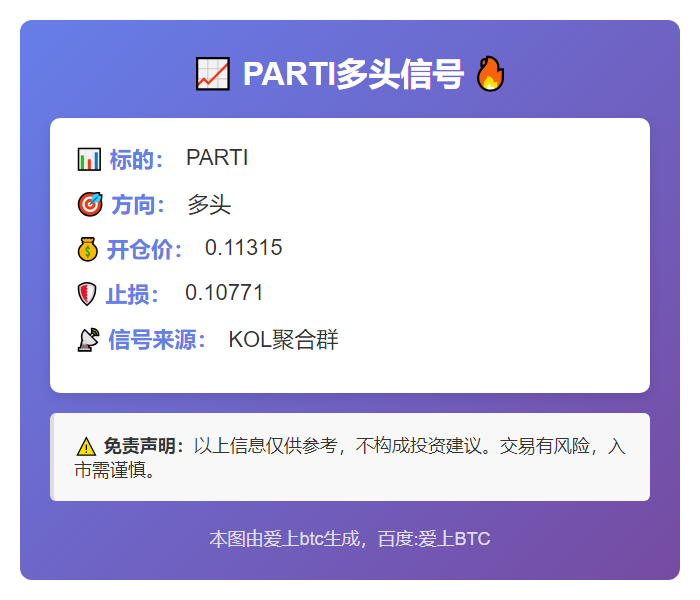 PARTI多头信号