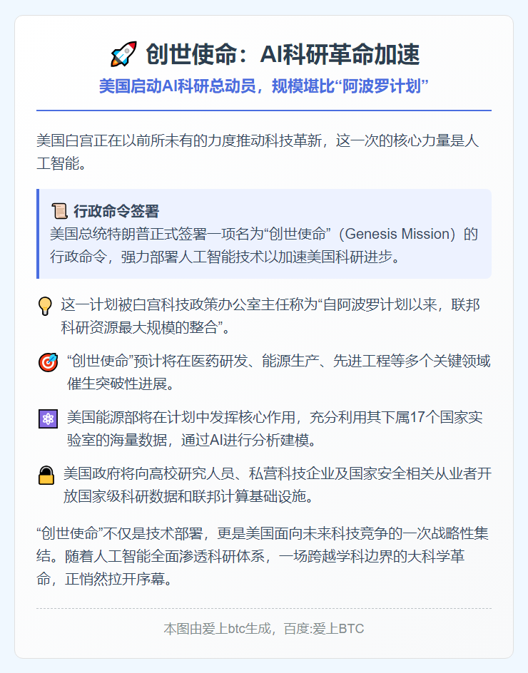 “创世使命”启动 AI科研革命加速