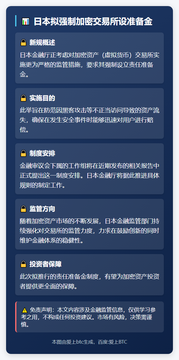 日本拟强制加密交易所设准备金