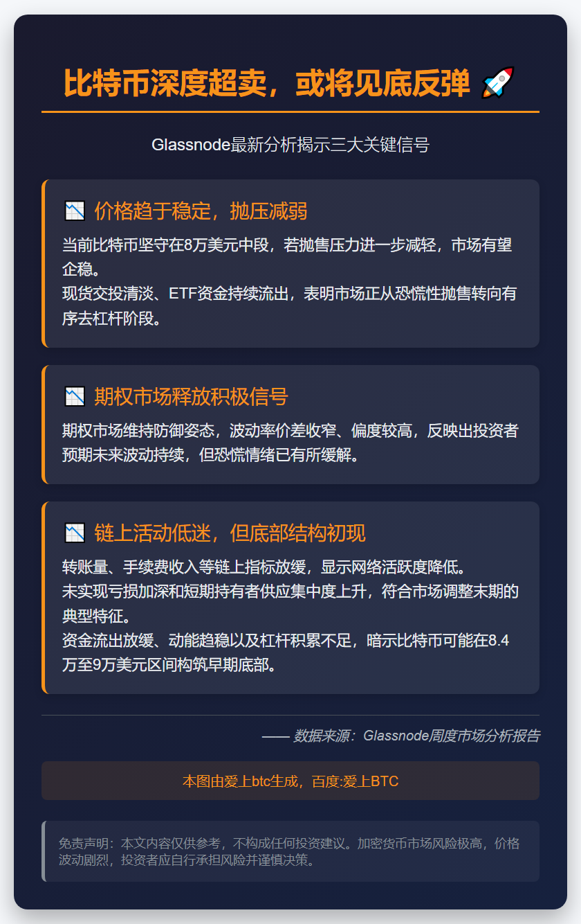 比特币深度超卖，或将见底反弹