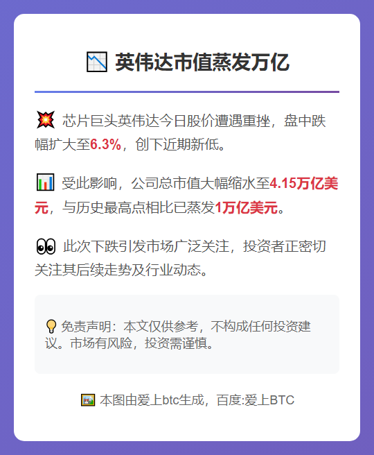 英伟达市值蒸发万亿