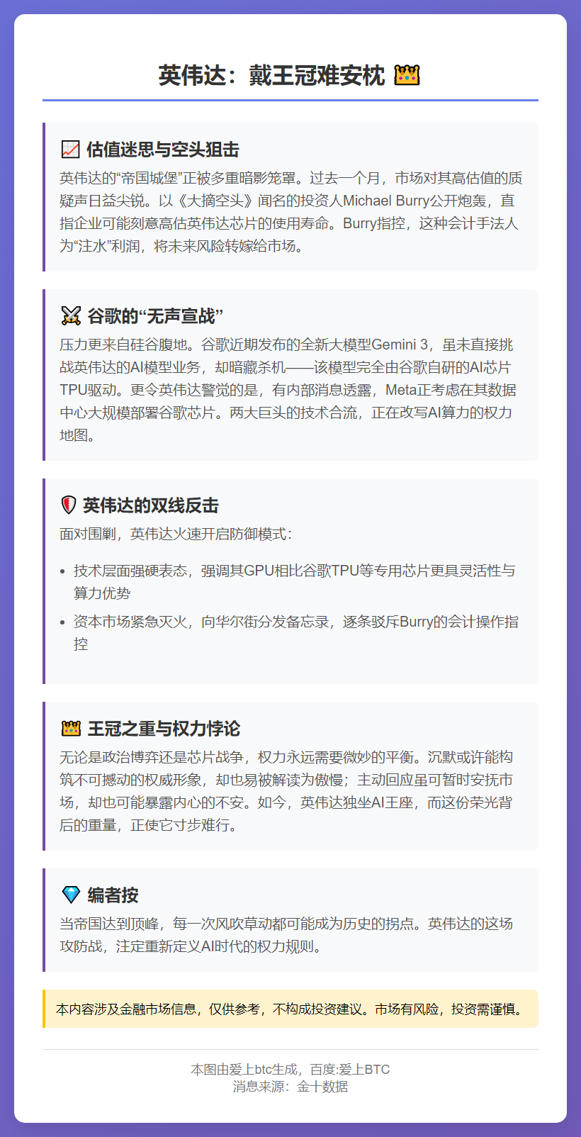 英伟达：戴王冠难安枕