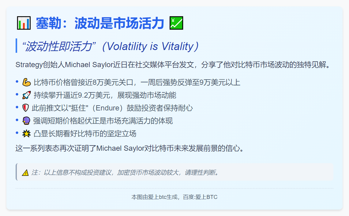 塞勒：波动是市场活力