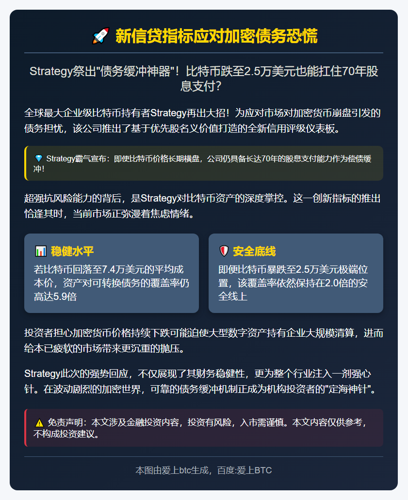 新信贷指标应对加密债务恐慌