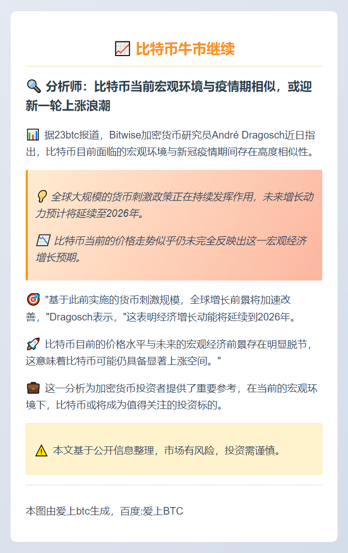分析师：比特币牛市继续