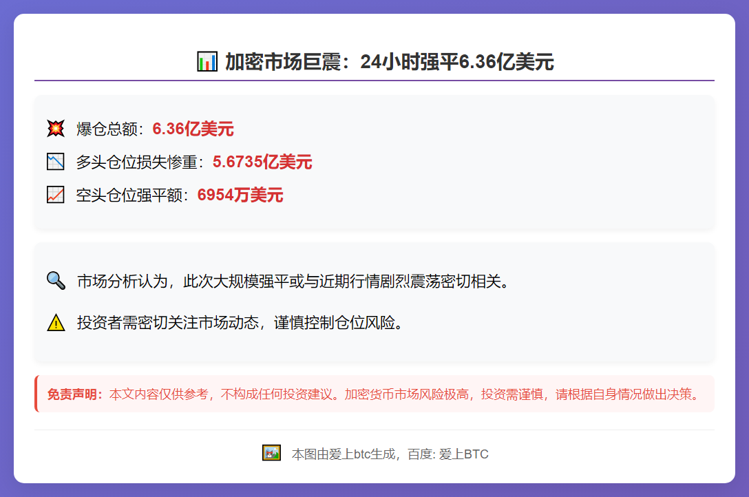 24小时强平6.36亿美元