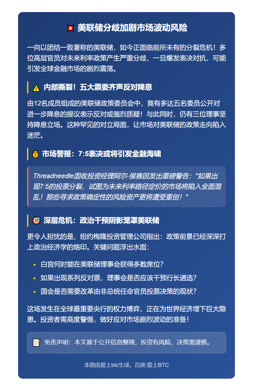 美联储分歧加剧市场波动风险