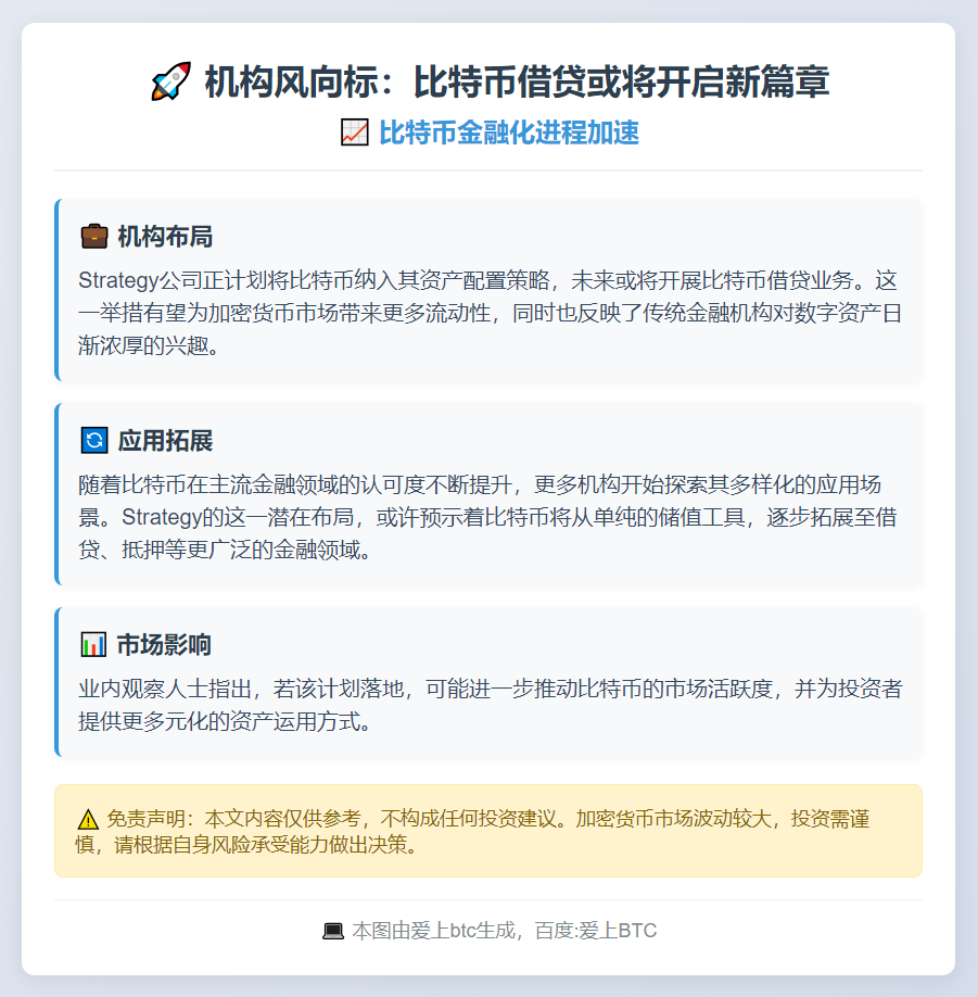 考虑出借比特币