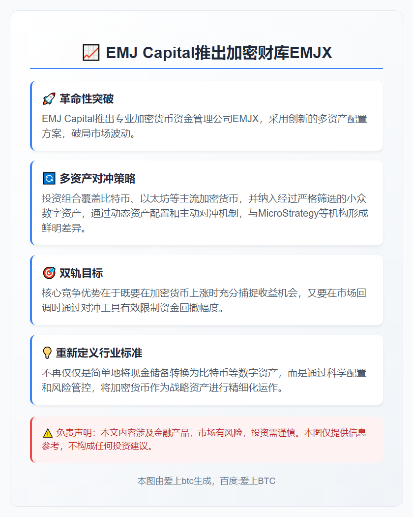 EMJ Capital推出加密财库EMJX