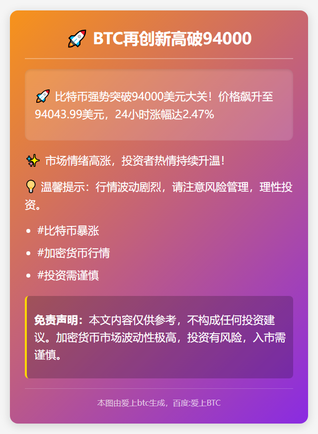 BTC再创新高破94000