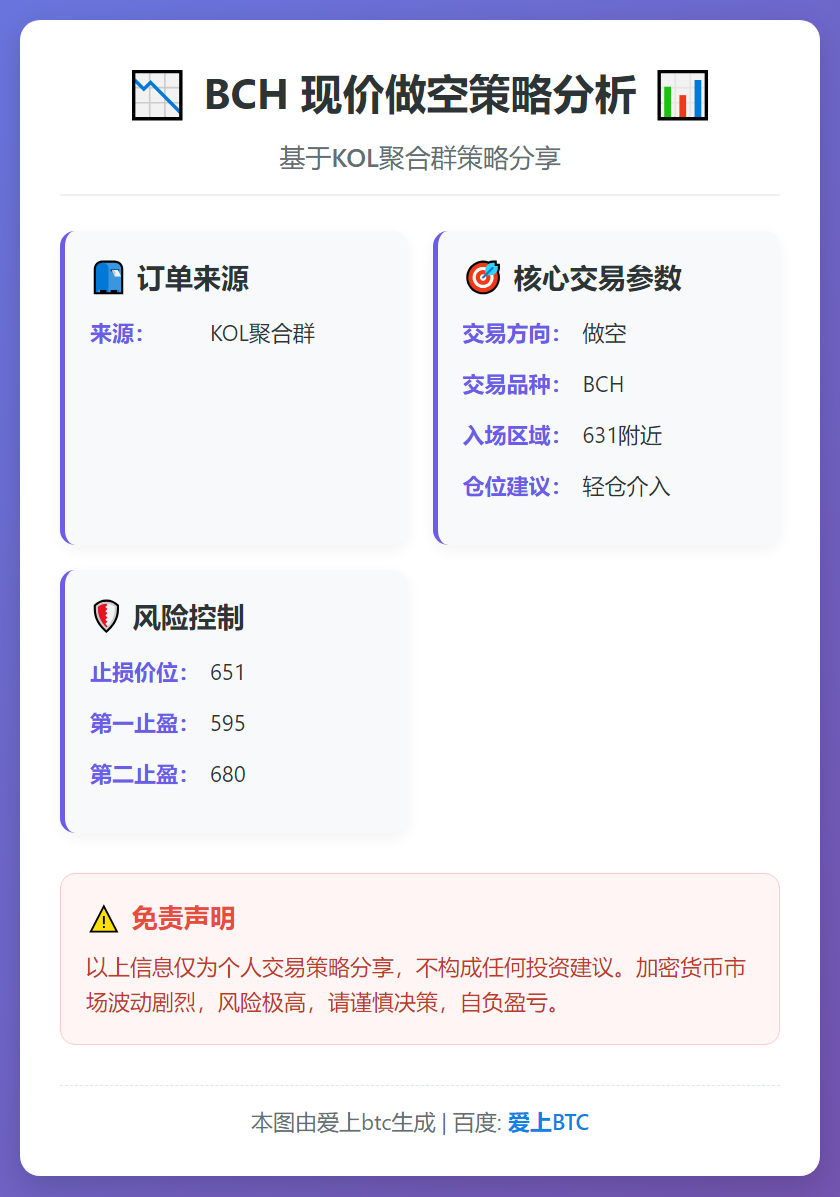 2026-01-03 10:44:03 BCH现价631做空策略