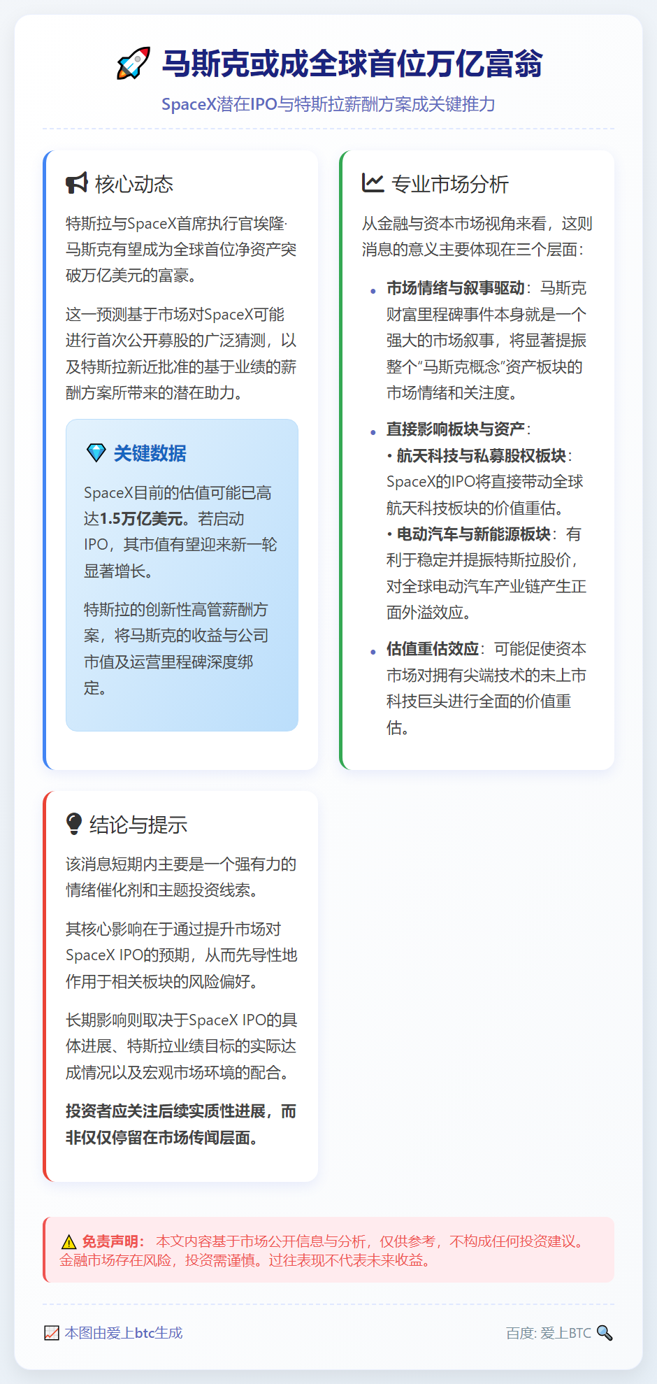 马斯克或成全球首位万亿富翁
