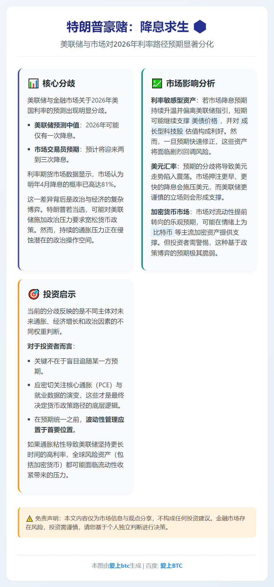 特朗普豪赌：降息求生