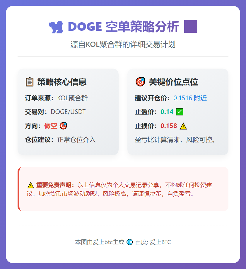 2026-01-07 00:44:27 DOGE空单策略