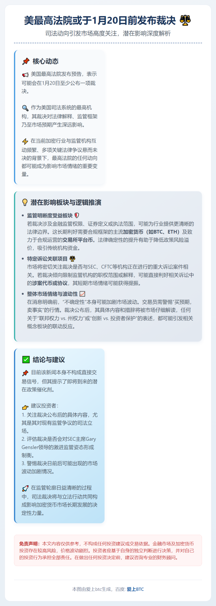 美最高法院或于1月20日前发布裁决