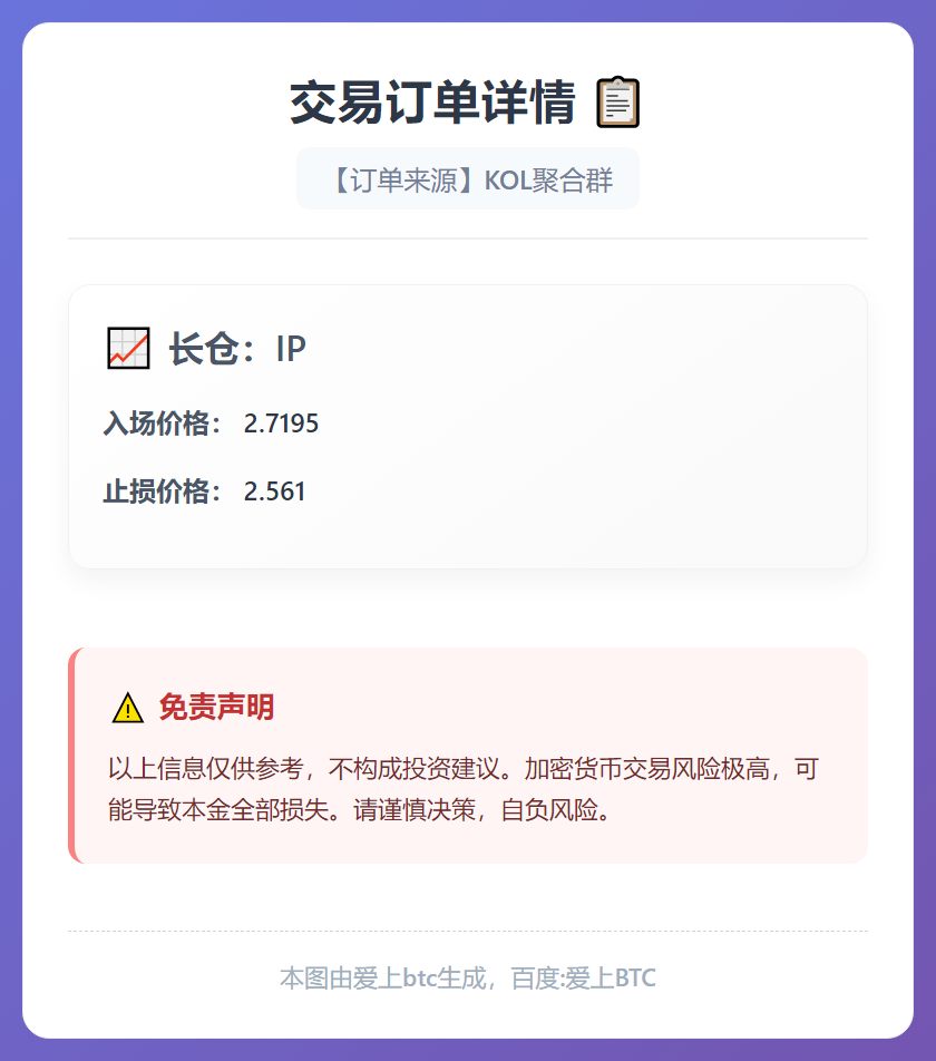 2026-01-17 01:51:16 IP多单2.7195止损2.561