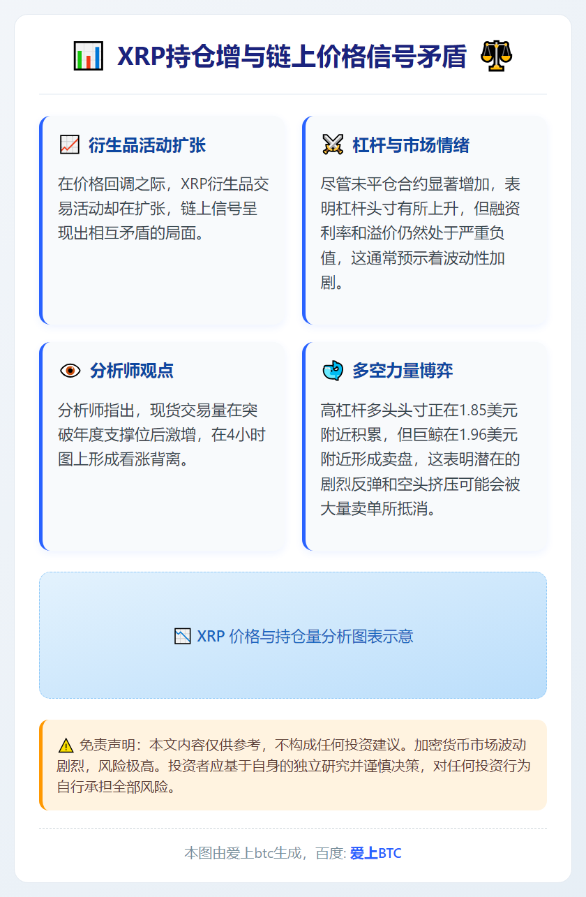 XRP持仓增与链上价格信号矛盾