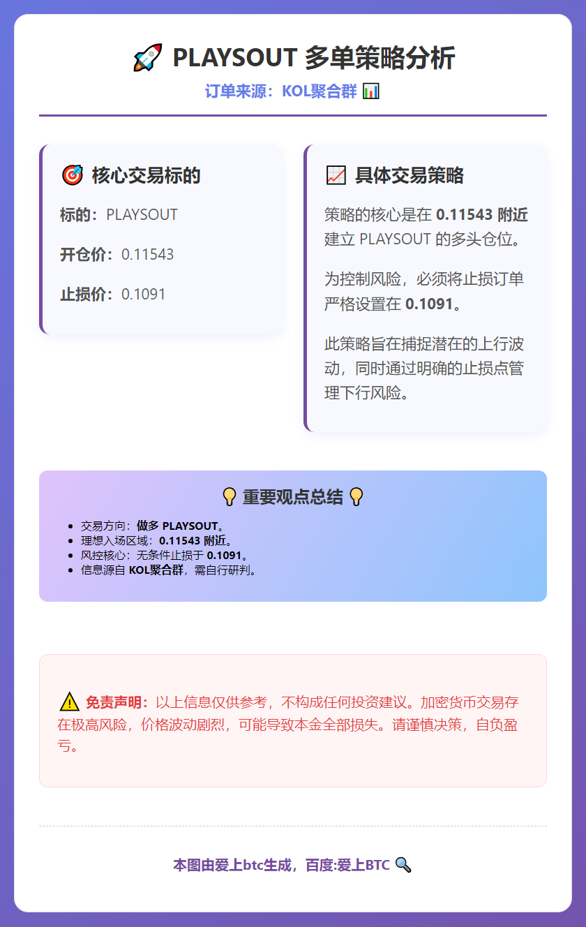 2026-02-01 05:18:34 PLAYSOUT多单策略