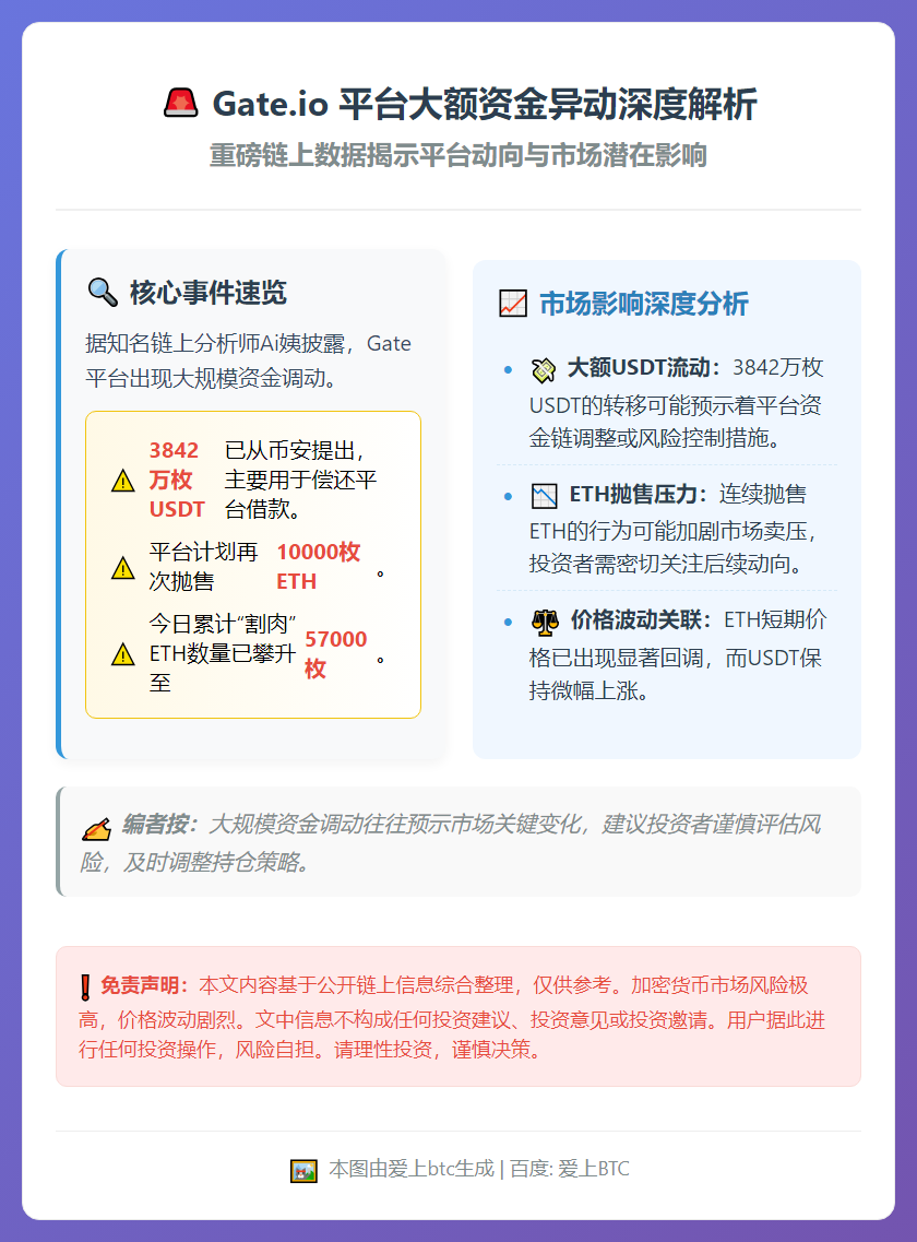 Gate.io 偿还借款并计划抛售 ETH