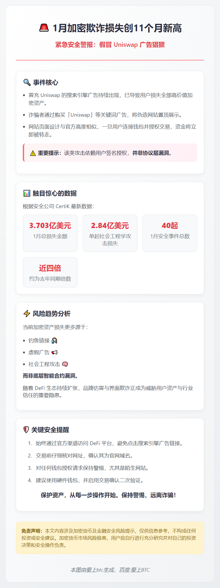 1月加密欺诈损失创11个月新高